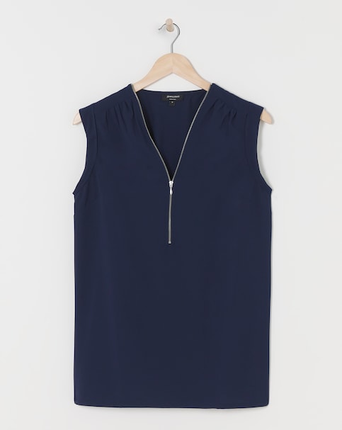 Zip Front Top
