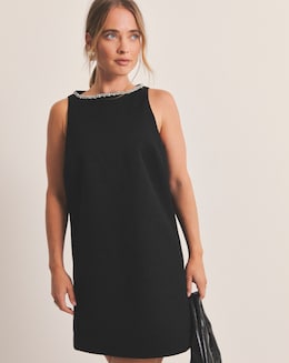 Simply Be Boucle Embellished Mini Dress