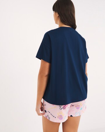Friends Cotton Pyjama Shortie Set