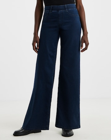 Indigo Stretch Wide Leg Jegging