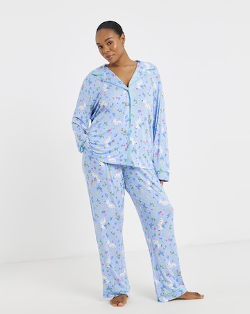 Pretty Secrets Revere Pyjama Set Spring Scottie Dog Print