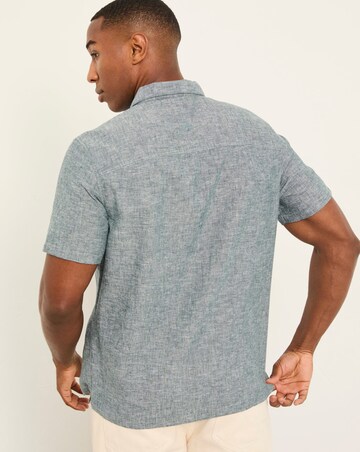 FatFace Bugle Linen Resort Shirt (Regular & Tall) - Jade