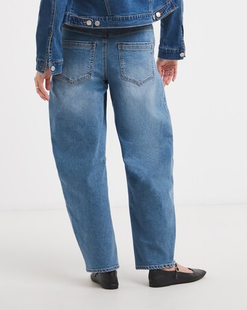 Blue Authentic Stretch Tapered Jeans