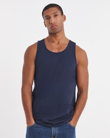 Basic Navy Vest Long