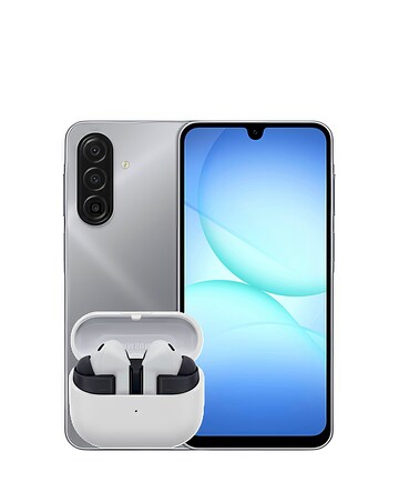 Samsung Galaxy A17 128GB 4G - Gray and Buds3 FE - Grey Bundle