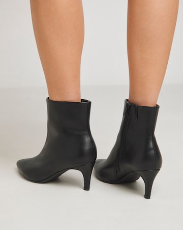 Sabine Ankle Kitten Heel Boots - Extra Wide Fit (EEE)