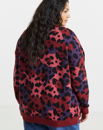 Lovedrobe Animal Long Line Cardigan