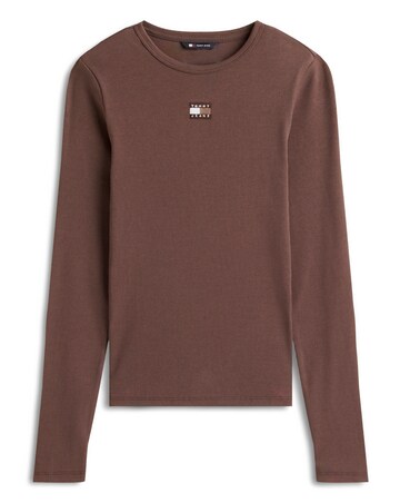 Tommy Jeans Slim Badge Long Sleeve T-Shirt