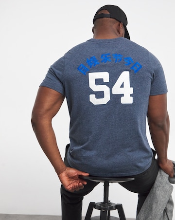 Superdry Navy Short Sleeve Vintage Logo Interest T-Shirt