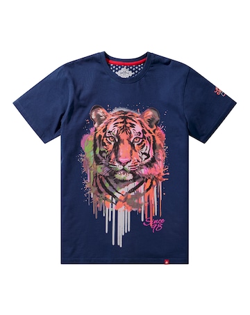 Joe Browns Dippy Tiger T-Shirt - Navy