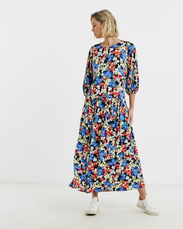 Soft Touch Drop Waist Smock Dress