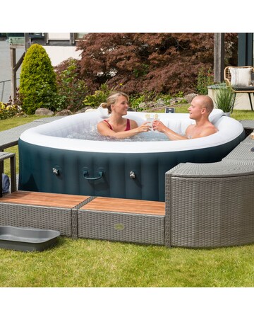 Lay-Z-Spa 188cm Square Rattan Hot Tub Surround