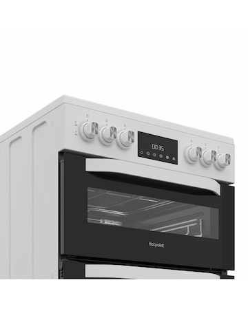 Hotpoint HTE6VDCW 60cm Electric Twin Cooker with Multiflow - White Installation