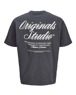 Jack &amp; Jones Norrebro Back Graphic T-Shrt - Grey