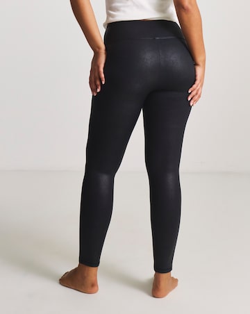 MAGIC Bodyfashion Leather Look Leggings Black