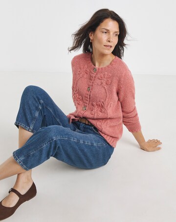 Rose 3D Floral Cardigan