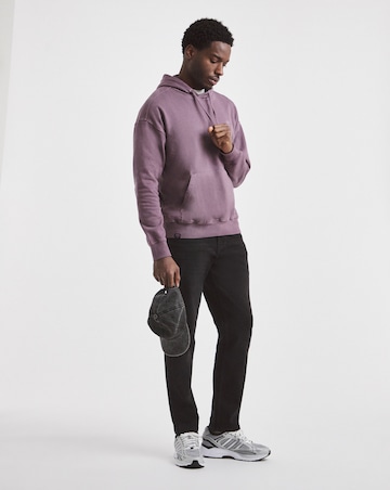 Union Relaxed Hooded Sweatshirt - Plum