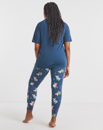 Simply Be Value Legging Pyjama Set Dog Print
