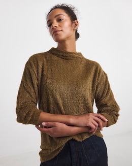 Brushed Soft Touch Longline Top