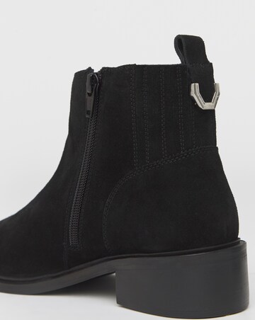 Blythe Hidden Gusset Leather Ankle Boots - Extra Wide Fit (EEE)