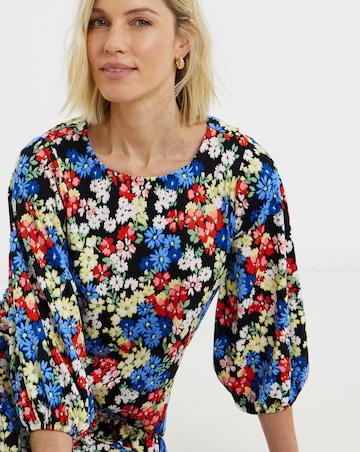 Soft Touch Drop Waist Smock Dress