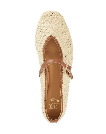 Dune Haloha Basket Weave Flat Shoes - Standard Fit (D)