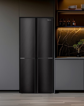 Fridgemaster MQ79394EB American Fridge Freezer- E Rated 175 CM