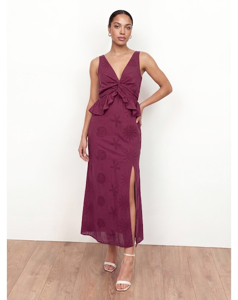Maya Deluxe Broderie Midaxi Dress