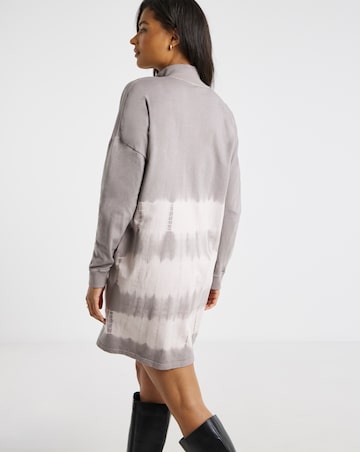 Religion Cotton 1/2 Zip Sweat Dress