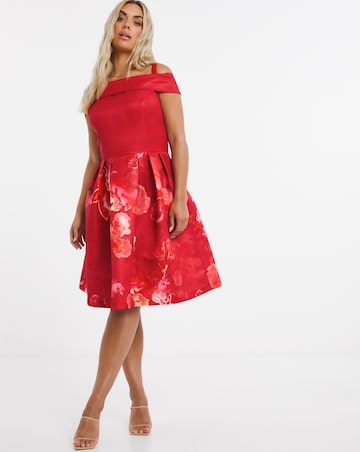 Chi Chi London Bardot Skater Dress
