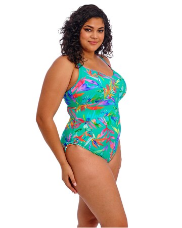 Elomi Toyama Tides Non Wired Adjustable Leg Swimsuit Jade