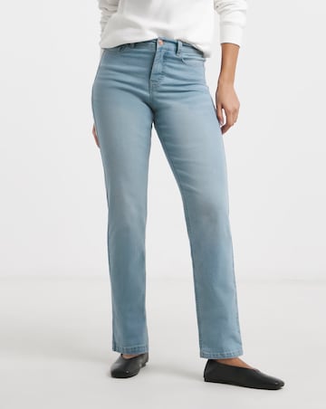 Simply Be Light Wash 24/7 Boyfriend Jeans