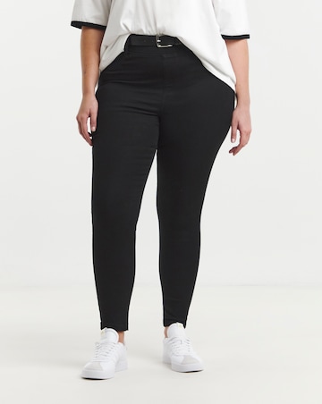 Black Stretch Skinny Pull On Jeggings