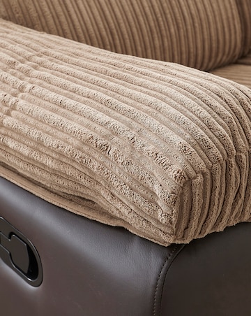 Harlow Fabric/Faux Leather Recliner Chair