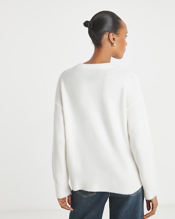 Applique Long Sleeve Knitted Jumper