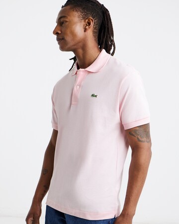 Lacoste Classic Short Sleeve Pique Polo - Light Pink