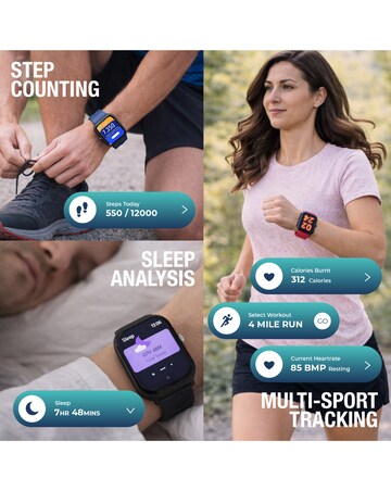 Entity Aero Smart Watch Bundle - Black/Yellow