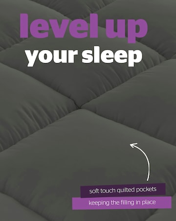 Silentnight Deep Sleep Ultimate 10cm Mattress Topper - Charcoal