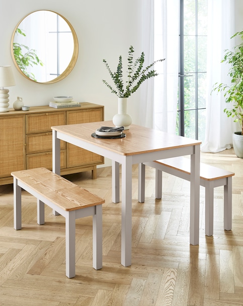 Delilah Compact Dining bench Set
