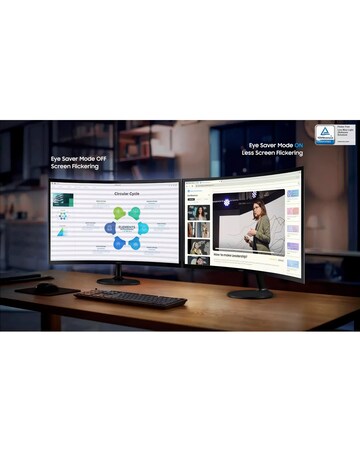 Samsung 24in Odyssey G3 FHD 100Hz 4ms LCD Curved Monitor - Black