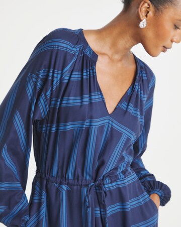 Long Sleeve Printed Maxi Dress