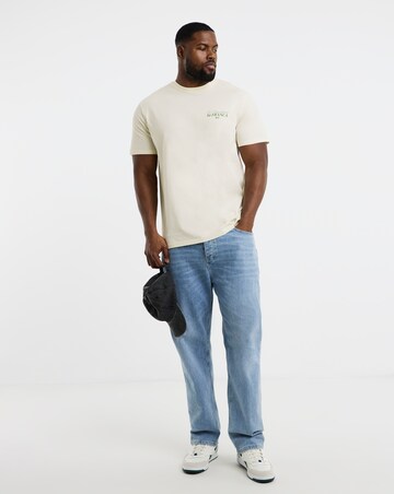 Jack & Jones French Casa Back Graphic T-Shirt - Cream