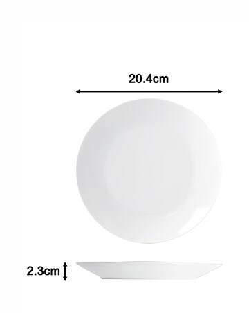 Waterside White Coupe 60 Piece Dinner Set