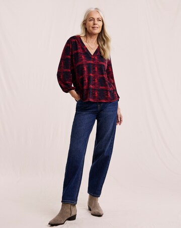 Julipa V-Neck Jersey Blouse