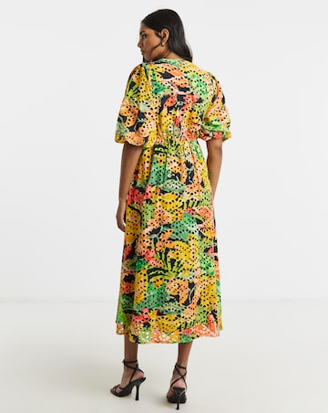Joanna Hope Printed Broderie Tea Dress