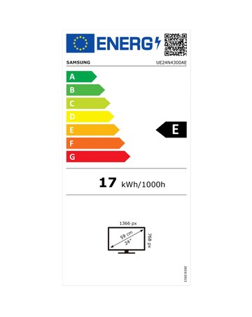Samsung 24in UE24N4300 Smart HD Ready TV