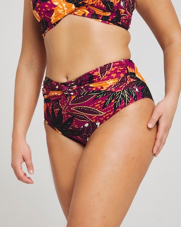 MAGISCULPT Twist Front High Waist Tummy Control Bikini Bottoms