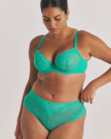 Ann Summers Sexy Lace Planet Fuller Bust Non Pad Wired Bra Bright Green