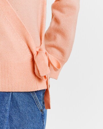 Simply Be Peach Ballet Wrap Cardigan