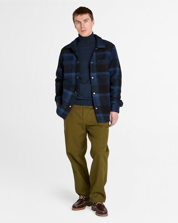 Timberland Wool Blend Shacket - Blue